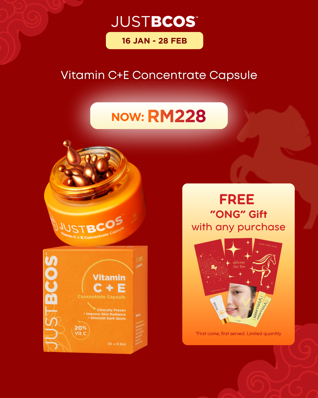 Vitamin C+E Concentrate Capsule 30's